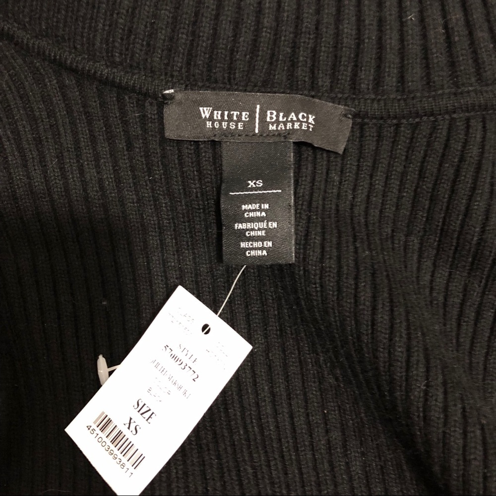 SOLD {WHBM} New Quilted Shimmer Sweater Jacket - Picture 7 of 8